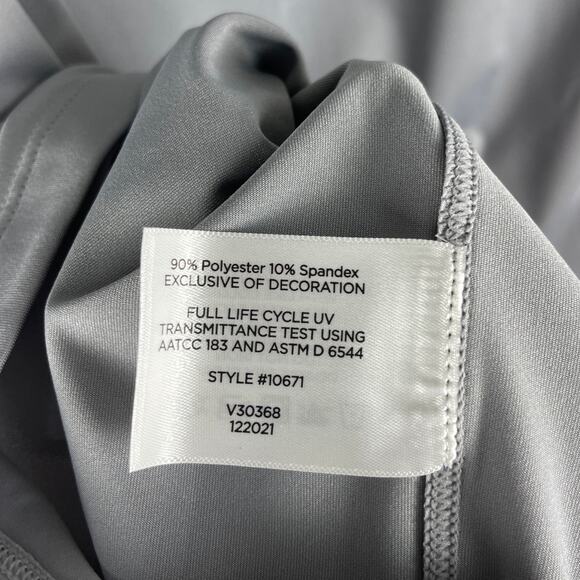 Coolibar David Leadbetter Performance Pullover Grey UPF 50+ Men's XXXL 3XL NEW - Picture 8 of 13